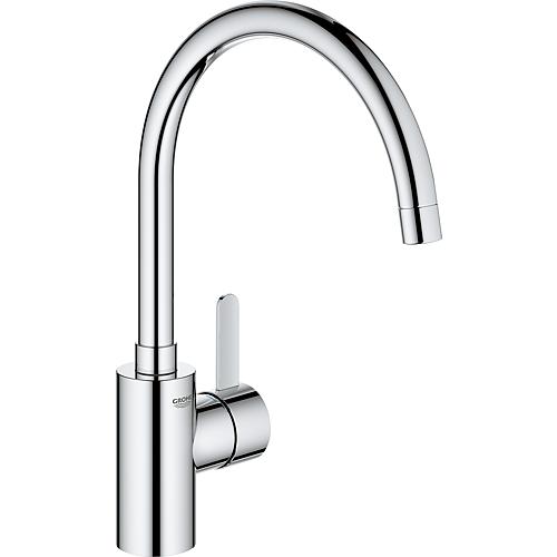Mitigeur d'évier Grohe Eurosmart Cosmopolitan bec pivotant saillie 224 mm chrome