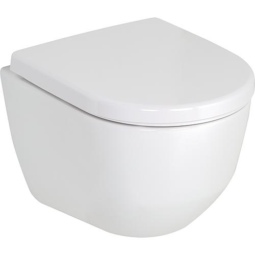 WC suspendus rinçage en profondeur Pro Compact, sans rebord Standard 1