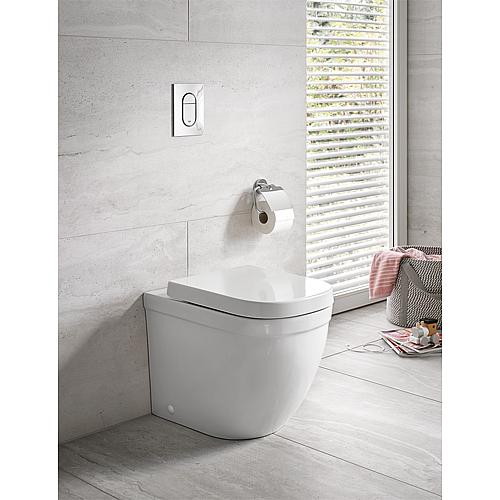 Abattant WC Grohe Euro softclose blanc charnières inox
