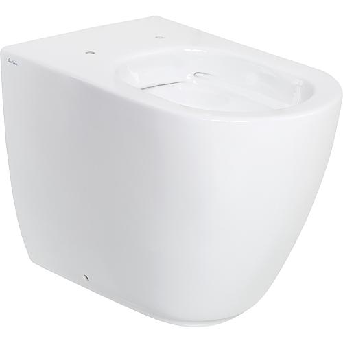 WC Fusion lxhxp: 355x410x540 mm sans rebord ceramique blanc