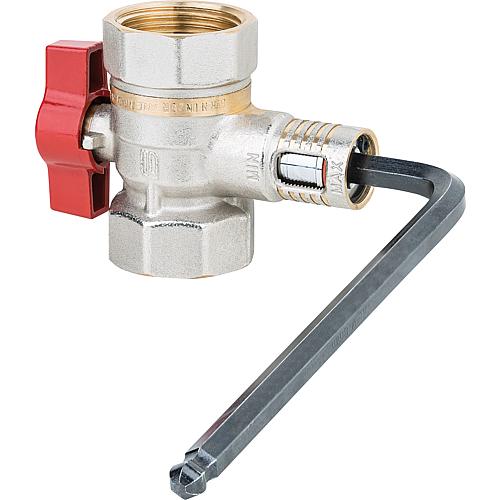 Robinet à boisseau sphérique laiton Equa FF x FF, avec poignée papillon Anwendung 1