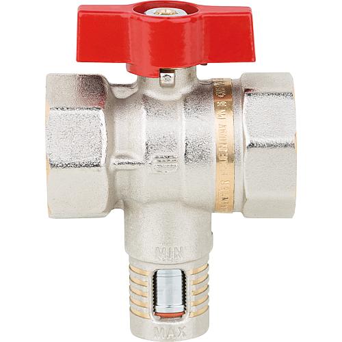 Robinet à boisseau sphérique laiton Equa FF x FF, avec poignée papillon Standard 1