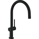 Mitigeur d'évier Hansgrohe 220 Talis M54 bec pivotant saillie 222 mm noir mat