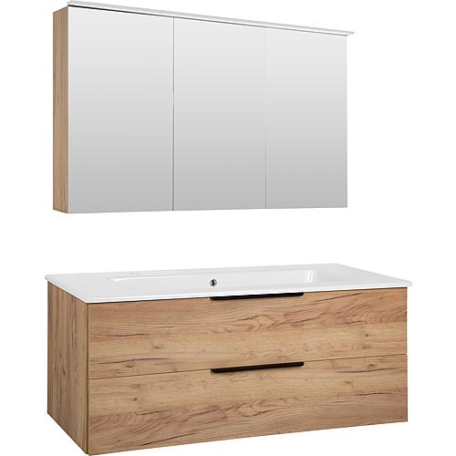 Kit de meubles de salle de bains Lossa avec 2 tiroirs avec Softclose Standard 3