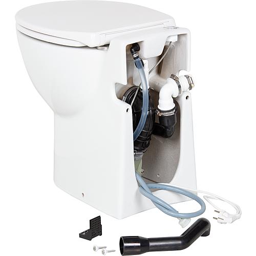 WC sur pied céramique avec station de relevage intégrée et rinçage automatique Gestolette 1010 Anwendung 4