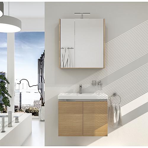 Kit meubles de salle de bains Eola, largeur 710 mm, 2 portes pivotantes Standard 7