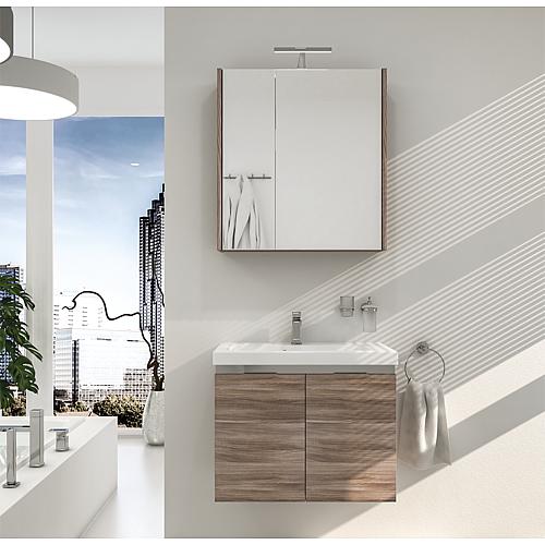 Kit meubles de salle de bains Eola, largeur 710 mm, 2 portes pivotantes Standard 10