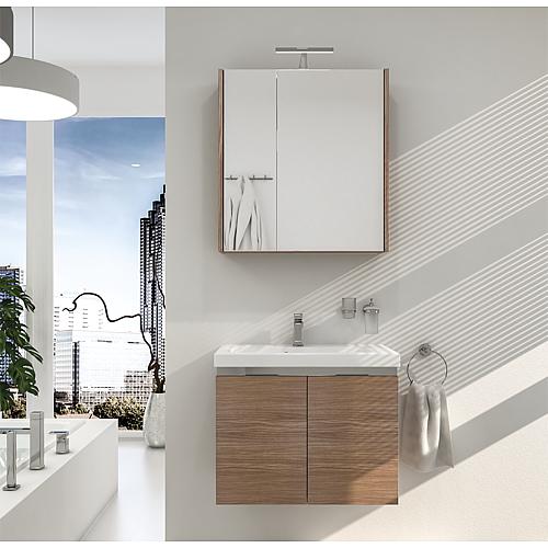 Kit meubles de salle de bains Eola, largeur 710 mm, 2 portes pivotantes Standard 8