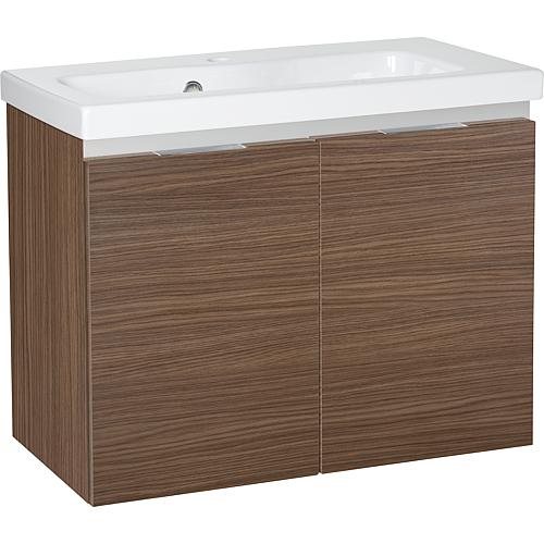 Meuble sous-vasque Eola avec vasque en céramique, largeur 710 mm, 2 portes pivotantes Standard 8