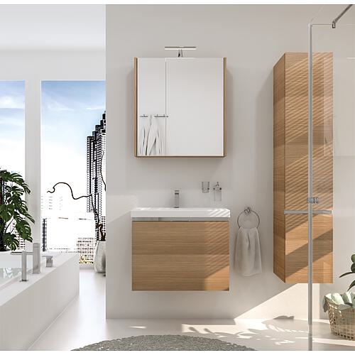 Kit meubles de salle de bains Eola, largeur 710 mm, 2 tiroirs Standard