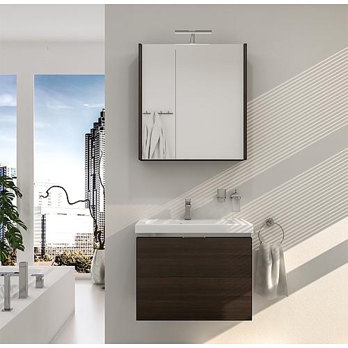 Kit meubles de salle de bains Eola, largeur 710 mm, 2 tiroirs Standard 9