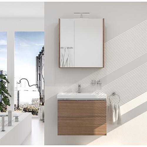 Kit meubles de salle de bains Eola, largeur 710 mm, 2 tiroirs Standard 8