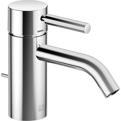 Mitigeur vasque Dornbracht META 52 mm hauteur du bec avec robinetterie d'écoulement, chrome