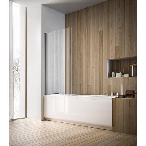 Pare-baignoire Eloa 2.0, 1 paroi pivotante en verre Standard 1