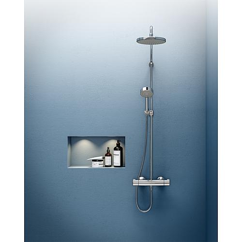 Colonne de douche Hansamicra avec mitigeur thermostatique Anwendung 1