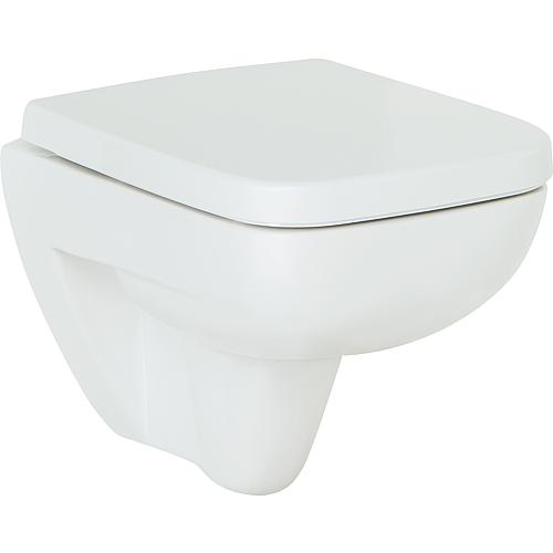 WC suspendu à fond creux, Renova Compact Square Standard 1