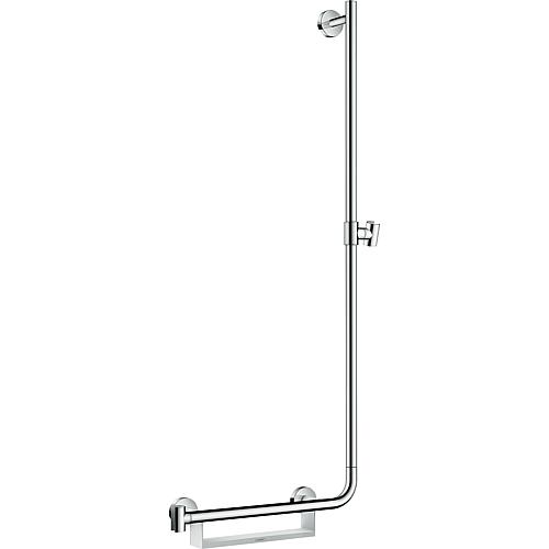 Barre de douche Hansgrohe Unica Comfort 1100mm blanc/chrome avec corbeille, droite