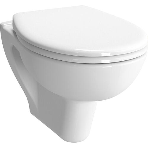 WC-suspendu VitrA S20 blanc, sans rebord, forme ronde lxhxp: 355x350x520mm