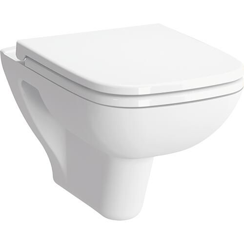 WC-suspendu VitrA S20 blanc, sans rebord, forme carrée lxhxp: 360x350x520mm
