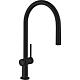 Mitigeur d'évier Hansgrohe 210 Talis M54 bec pivotant saillie 223 mm noir mat