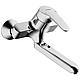 Mitigeur lavabo mural Hansa Hansamix bec pivotant saillie 235 mm chrome