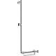 Barre de douche Hansgrohe Unica Comfort 1100mm, blanc/chrome avec corbeille, gauche