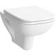 WC-suspendu VitrA S20 blanc, sans rebord, forme carrée lxhxp: 360x350x520mm