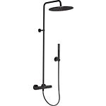Colonne de douche Ceratherm T25, avec douchette bâton, noir mat