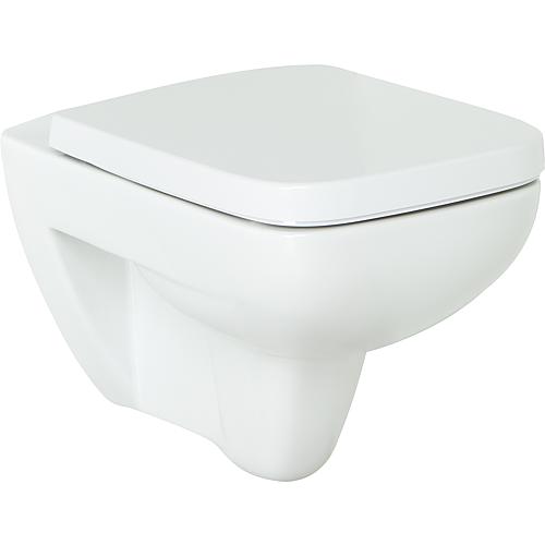 WC suspendu à fond creux, Renova Plan, sans bord de rinçage Standard 1