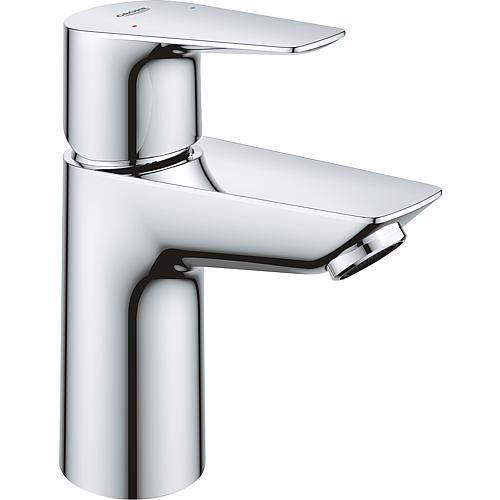 Mitigeur de lavabo Grohe BauEdge S-Size saillie 93 mm chrome sans garniture d'écoulement