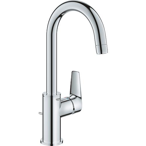 Mitigeur de lavabo Grohe BauEdge L-Size saillie 140 mm chrome avec garniture d'écoulement
