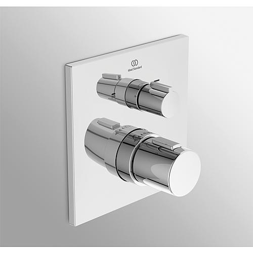 Mitigeur thermostatique bain/douche encastré Ceratherm C100, carré Anwendung 1