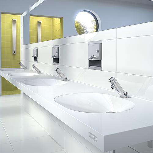 Mitigeur de lavabo à fermeture automatique F3, hydraulique Anwendung 2