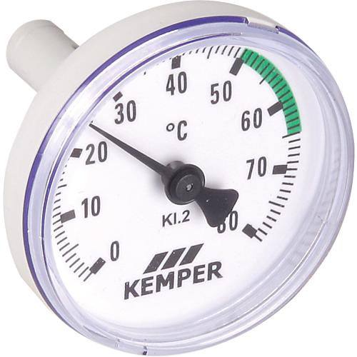 Thermomètre KEMPER pour vanne de régulation à circulation et vannes MULTI-FIX