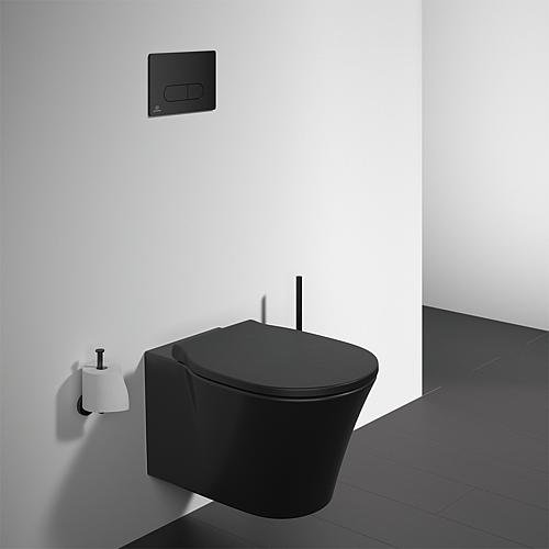 WC suspendu à fond creux Connect Air, noir, sans bord de rinçage  Anwendung 4