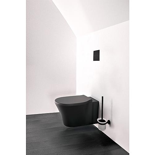 WC suspendu à fond creux Connect Air, noir, sans bord de rinçage  Anwendung 5