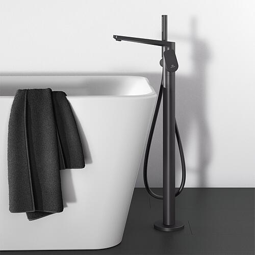 Robinetterie de baignoire libre IdealStandard Tonic II, noir mat