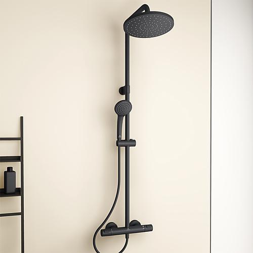 Colonne de douche Ceratherm T25, avec fonction télescopique, noir mat  Anwendung 1