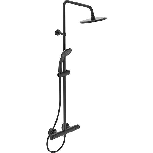 Colonne de douche Ceratherm T25, avec douchette 1 fonction, noir mat Standard 1
