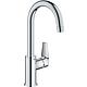 Mitigeur de lavabo Grohe BauEdge L-Size saillie 140 mm chrome écoulement Push-Open