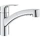 Mitigeur d'évier Grohe Eurosmart douchette extractible saillie 227 mm chrome