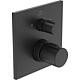 Thermostatique de baignoire Ceratherm C100 kit encastré 2, carré, noir mat