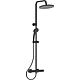 Colonne de douche Ceratherm T25, avec fonction télescopique, noir mat  Standard 1