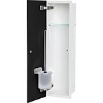 Caisson WC encastrable Flat, fermé, hauteur 600mm, 1 porte vitrée
