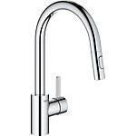 Mitigeur d’évier Grohe Eurosmart Cosmopolitan, avec douchette extractible de rechange, saillie 223 mm, chromé