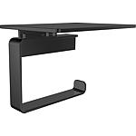 Porte-rouleau de papier loft noir, avec tablette