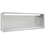Niche encastrée dans le mur, ouverte, largeur 900mm, Éclairage LED
