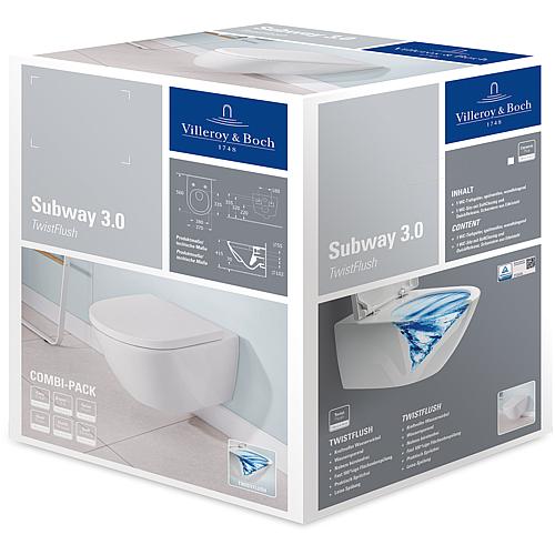 Pack combiné WC Subway 3.0, TwistFlush, sans bride Anwendung 1