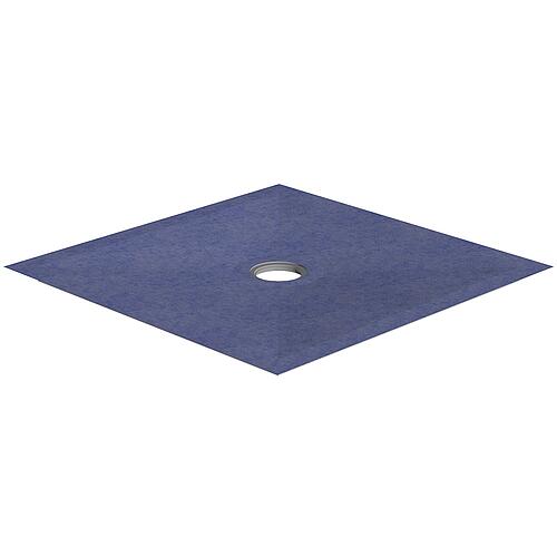 Receveur de douche au sol Schedel 1200x1200x40mm, y compris manchette d'étanchéité, sans écoulement