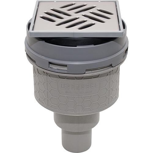 Siphon de sol Schedel Plan DN50, horizontal pour receveur de douche